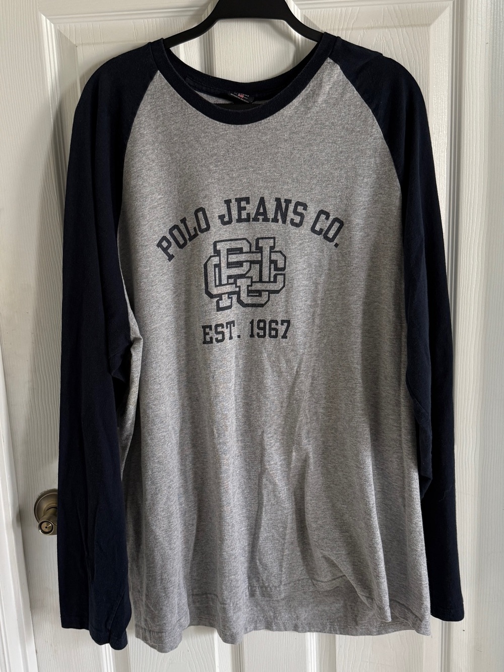 vintage polo jeans baseball tee